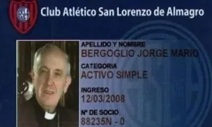 Số thẻ fan bóng đá của Giáo hoàng Francis gây chú ý Số thẻ fan bóng đá của Giáo hoàng Francis gây chú ý
