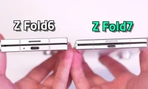 Mô hình cho thấy độ mỏng Galaxy Z Fold7 Mô hình cho thấy độ mỏng Galaxy Z Fold7
