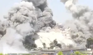 Israel không kích trụ sở Bộ Quốc phòng Syria Israel không kích trụ sở Bộ Quốc phòng Syria