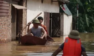 Ngoại thành Hà Nội ngập 1,5 m Ngoại thành Hà Nội ngập 1,5 m
